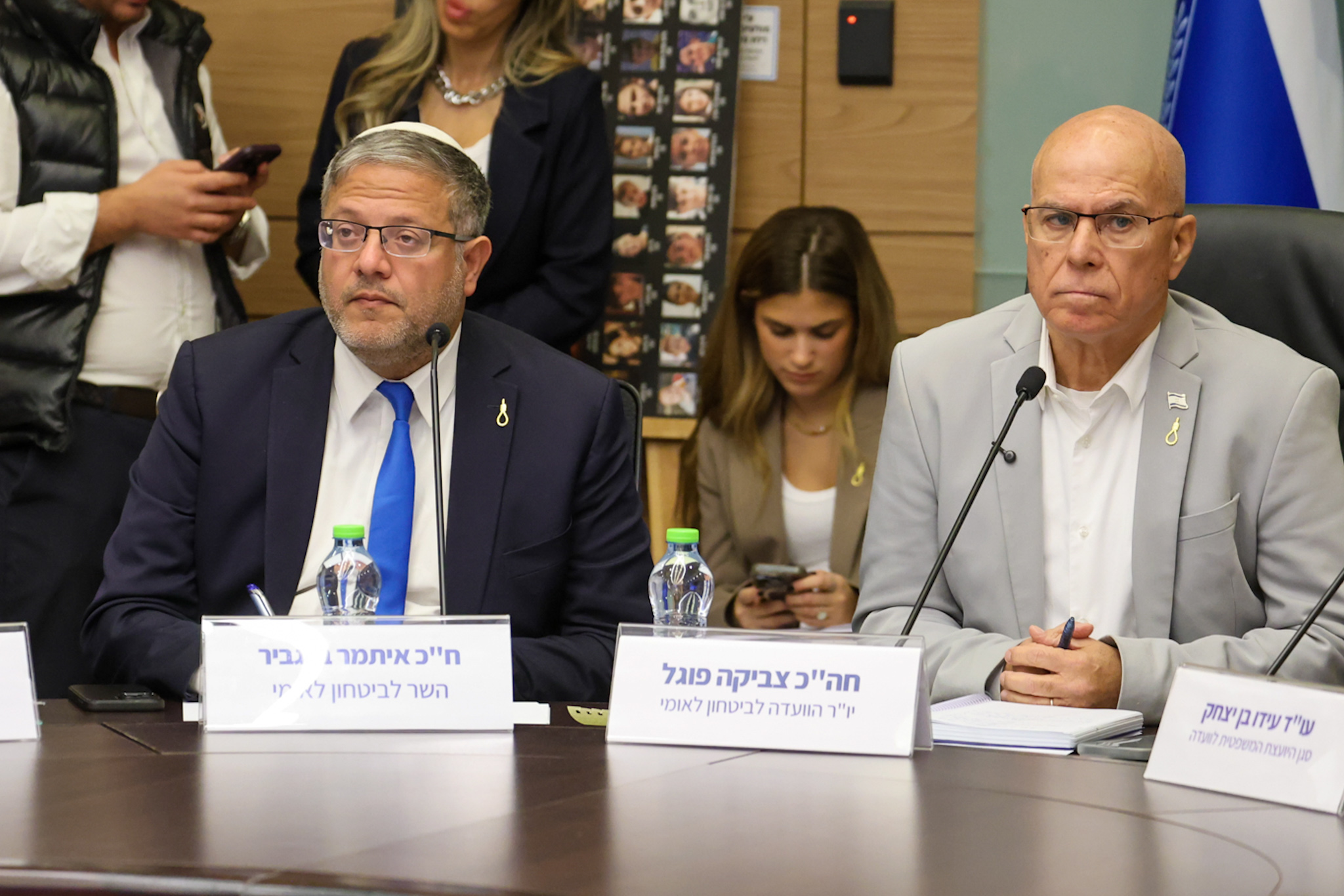ח"כ צביקה פוגל יו"ר הוועדה לביטחון לאומי ואיתמר בן גביר, דצמבר 2025 | צילום: דני בר-און, דוברות הכנסת