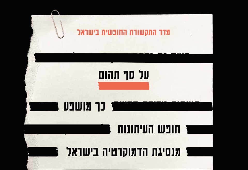 "על סף תהום" | מדד התקשורת החופשית בישראל 2025