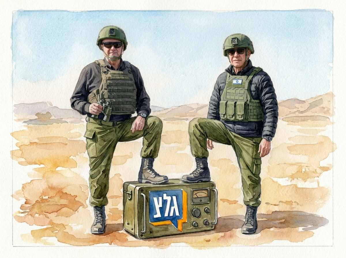 ראש הממשלה, בנימין נתניהו ושר הביטחון ישראל כ"ץ "סוגרים את גלצ" | אילוסטרציה באמצעות Gemini
