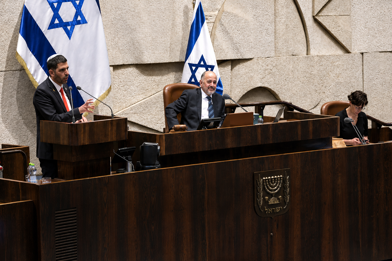 ההצבעה במליאה על חוק התקשורת המפוצל (שידורים) של קרעי 02.06.2026 | צילום: ערוץ הכנסת