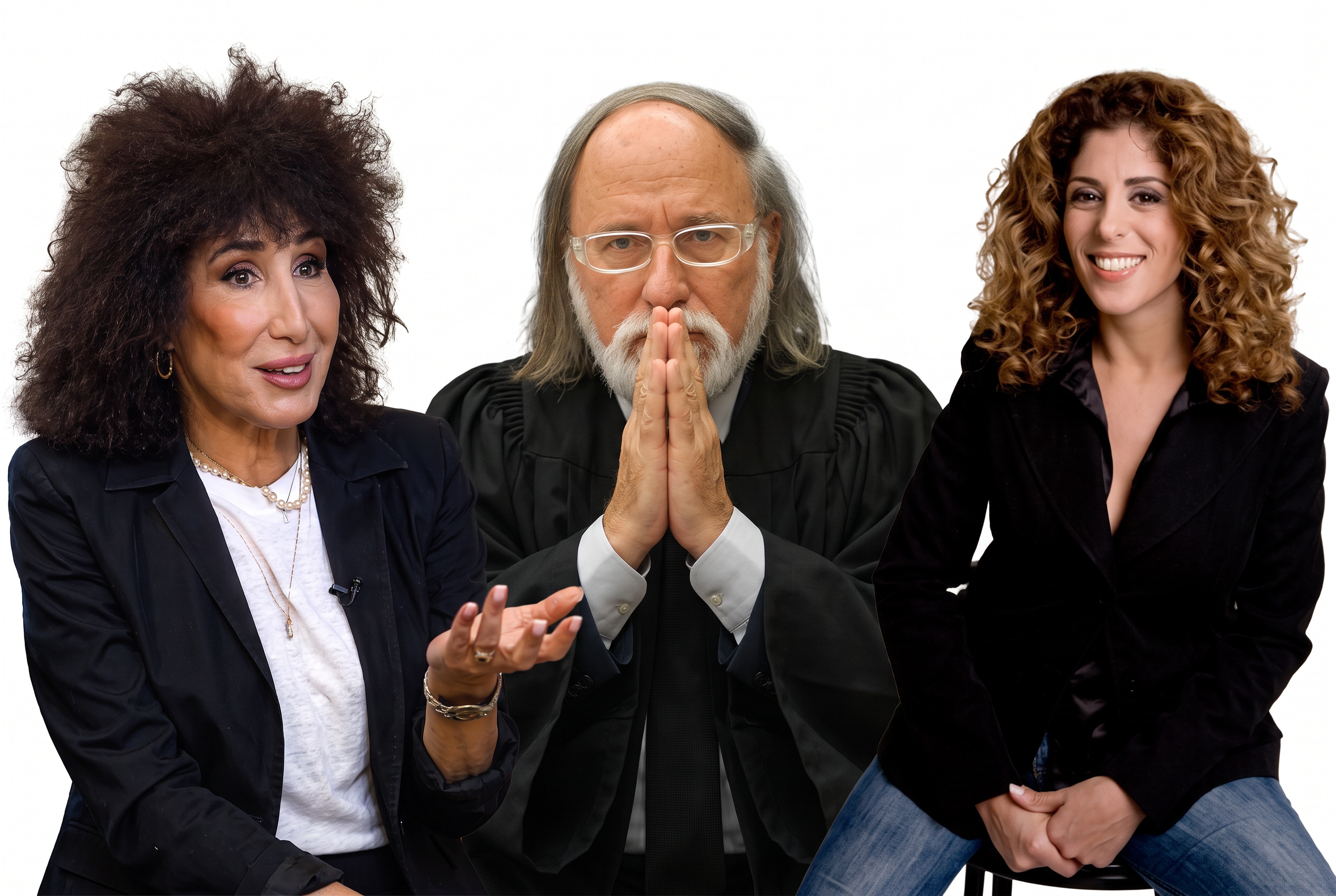 עו"ד כינרת בראשי, ד"ר חיים שיין וד"ר יפעת בן חי שגב | צילומי יח"צ, ערוץ i24NEWS ומתוך רשת אינסטגרם | (עיבוד תמונה באמצעות בינה מלאכותית)